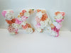 Lettres fleuries (17 cm)