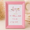 Tableau de naissance personnalisé